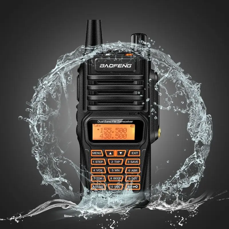 2 шт Baofeng UV 9R плюс Водонепроницаемый портативная рация 10 Вт высокой мощности