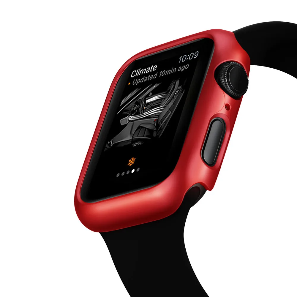 Модный пластиковый жесткий чехол для Apple Watch SE Series 6 5 4 3 защитный бампер 40 мм 44 38 42