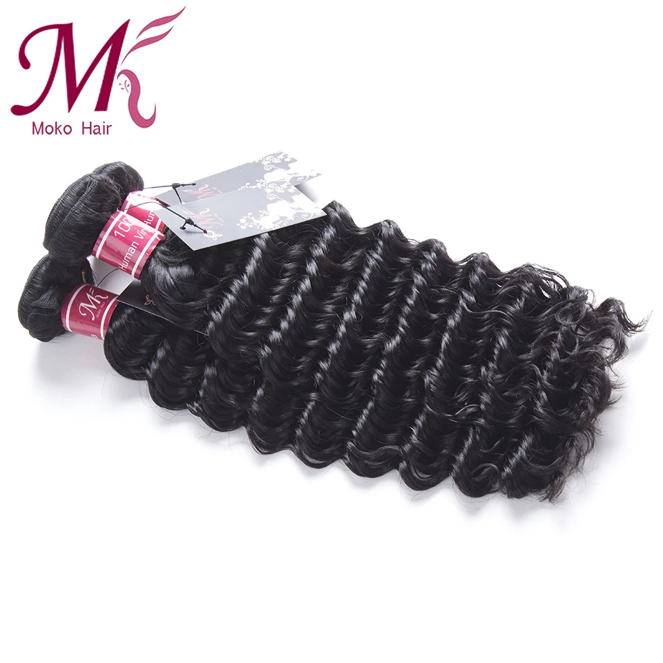 New Arrival Indian Deep Curly 3 Bundles With Closure Virgin Wave Human Hair Deals |