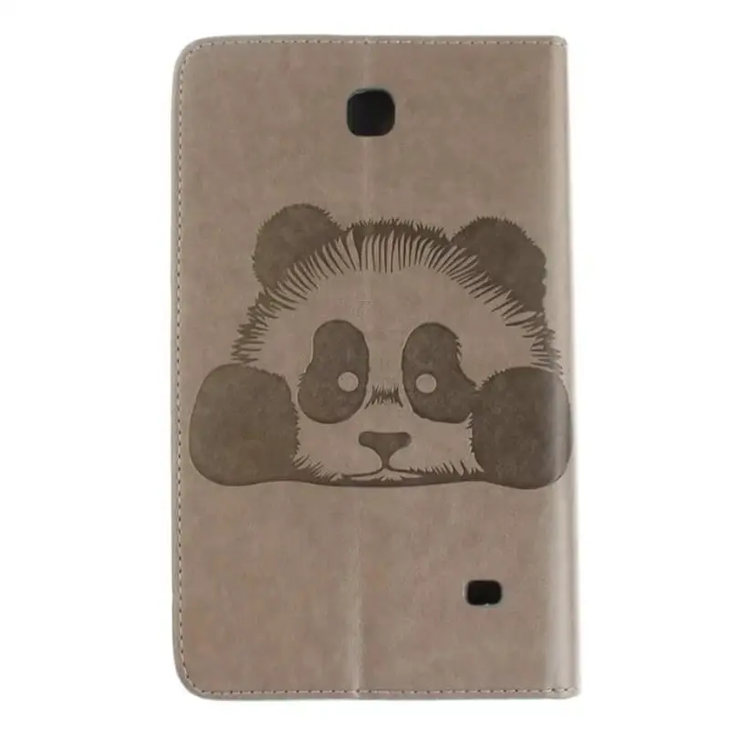 3D панда белокрасочное тиснение чехол с откидной крышкой для телефона ремешок