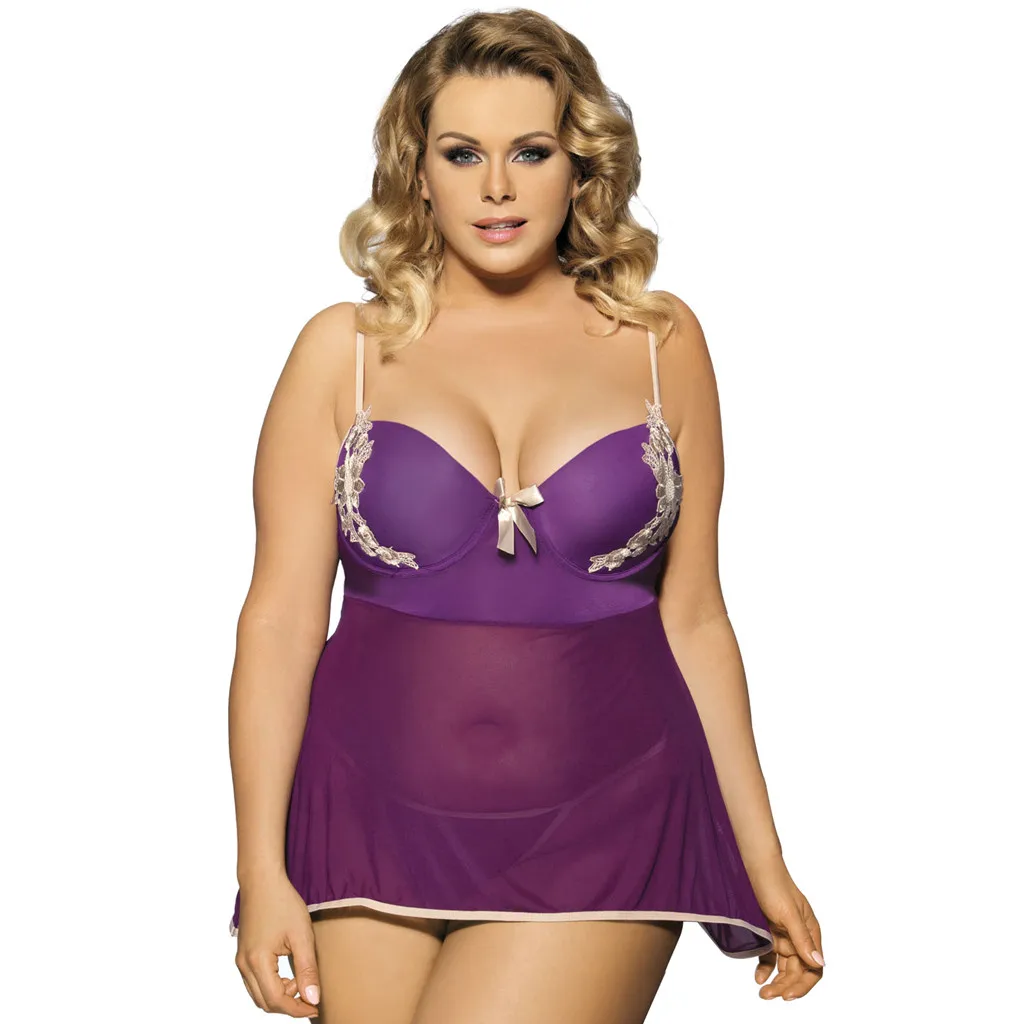 

Hot Women Sexy Lingerie Deep V-Neck Perspective Homewear Lace Sexy Charming Sleepwear Underwear Lace Nightgown Fashion Costumes