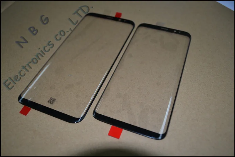 Новый передний внешний экран стеклянный объектив черный Замена для Samsung Galaxy S8 & Plus