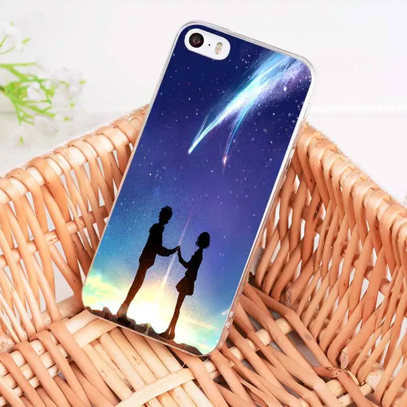 MaiYaCa Kiminonawa ваше имя японское аниме чехол мобильный телефон для iphone 11 pro 8 7 66S PlusX 10 5S