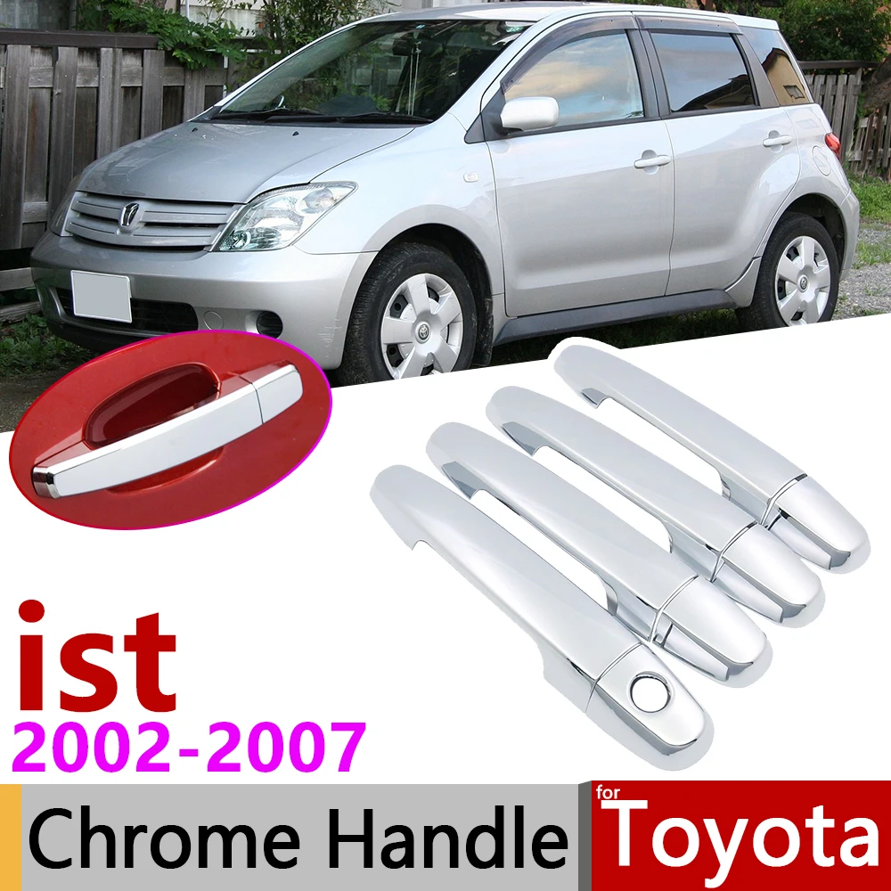 Хромированная Крышка для наружных дверей Toyota ist XP60 2002 ~ 2007 автомобильные