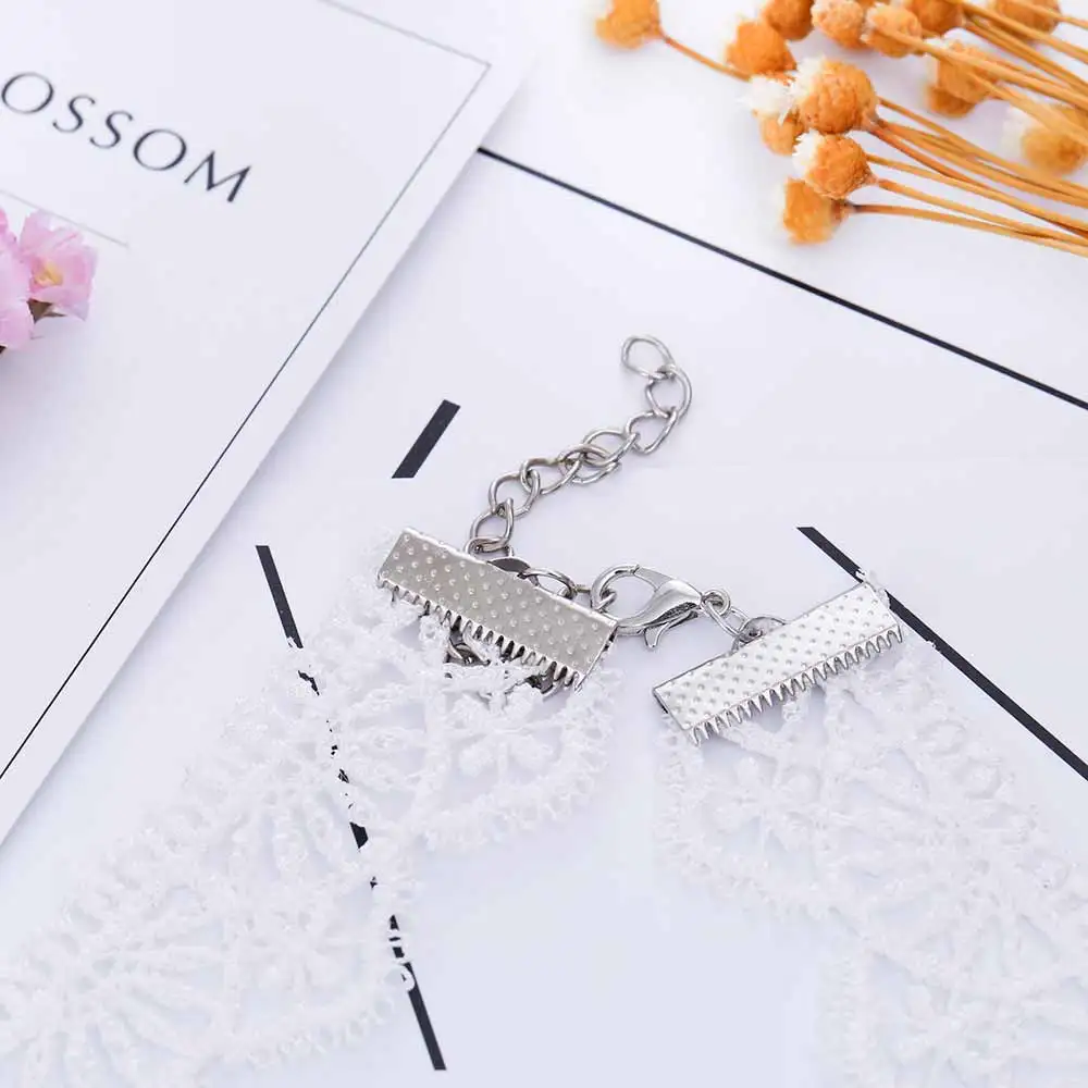 White Lace Choker Necklace Women Chocker tattoo choker Vintage Collier Femme Statement Necklaces Pendants Collares Mujer | Украшения и