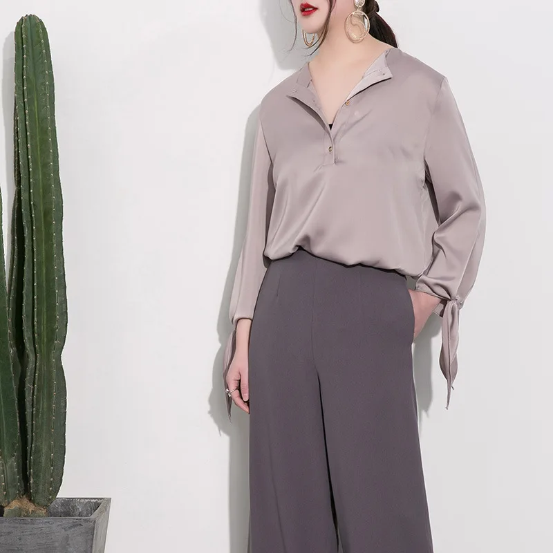 2017 Новая мода Весна женщины Нерегулярные рукава Шифон рубашки 3D Бабочка