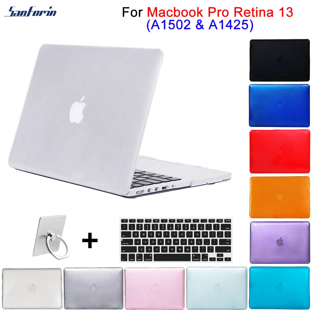 С украшением в виде кристаллов Пластик жесткий чехол для MacBook Pro retina 13 дюймов