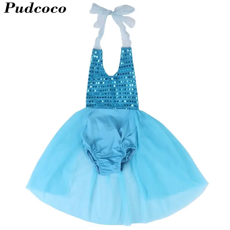 Новинка лета 2019 кружевное платье-комбинезон с блестками для новорожденных