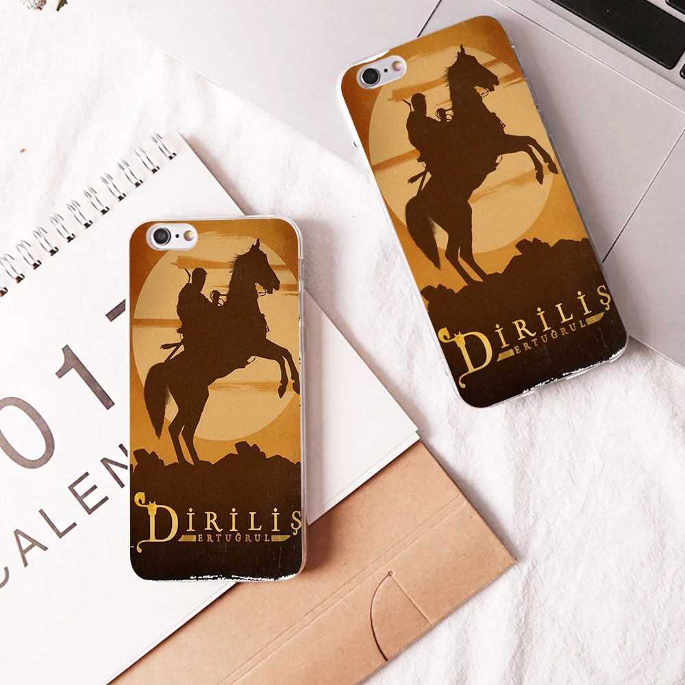 Жесткий и прозрачный чехол для телевизора Dirilis Ertugrul для iphone 8 7 6 6s plus X XR XS XMAX 5 5C 4 coque shell