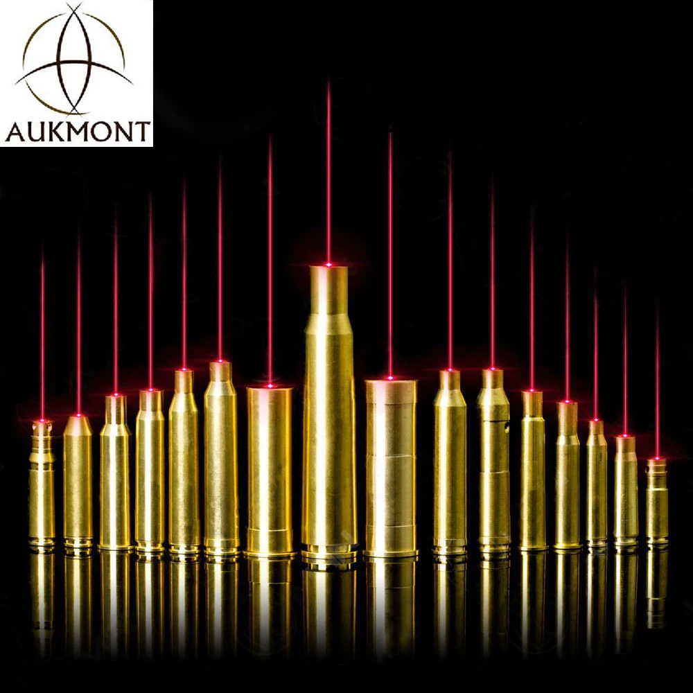 AUKMONT Brass Boresight CAL Cartridge Bore Sighter Red Dot Laser Scope Hunting Ammo Bullet | Спорт и развлечения