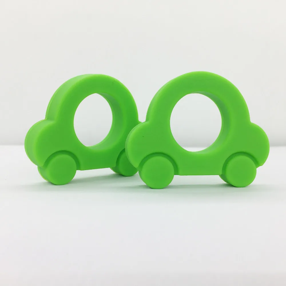 Новинка! 5 шт./лот разные цвета силиконовая мини-машинка кулон Прорезыватель для