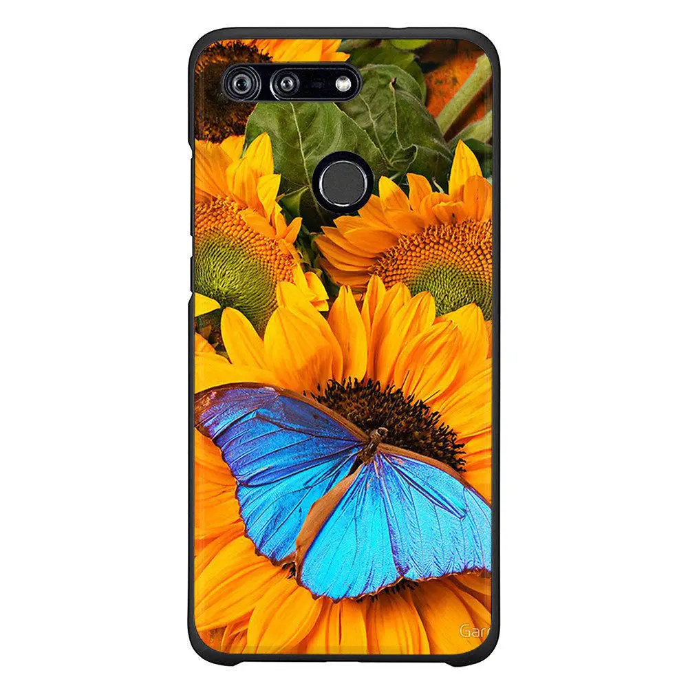 Мягкий Силиконовый ТПУ абстрактный чехол для телефона Honor 9 черный из 6A 7A 7X 7C 8 10 Y6