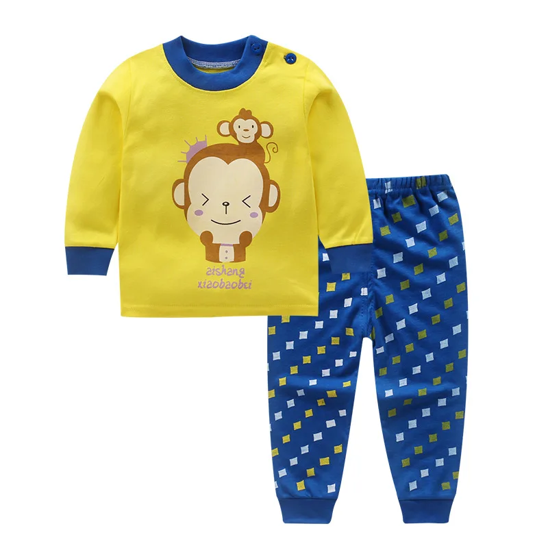 9 Baby Boy Girl Clothes Kids Clothes Sets T-shirt+pants Suit Clothing Set Cloud Printed Clothes Newborn Sport Suits - Цвет: 9