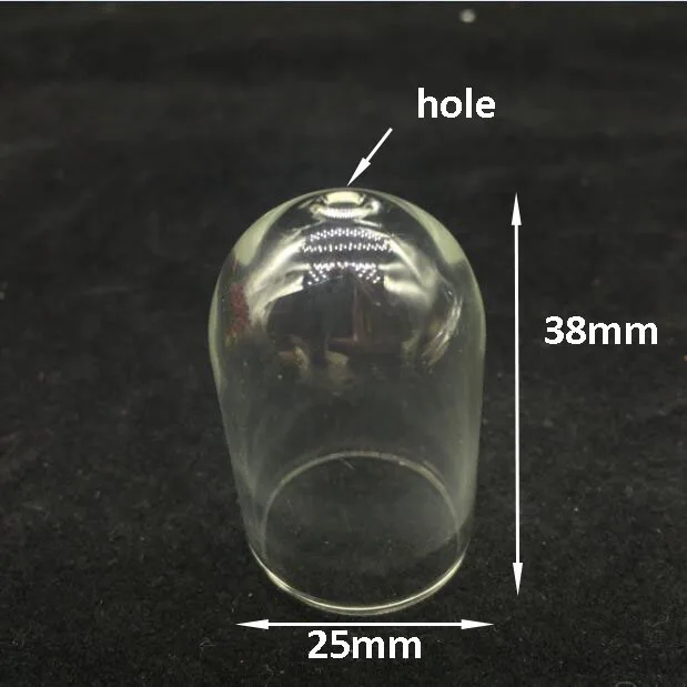 100 шт. большая колокола прозрачная фотолампа с отверстием на верхней части