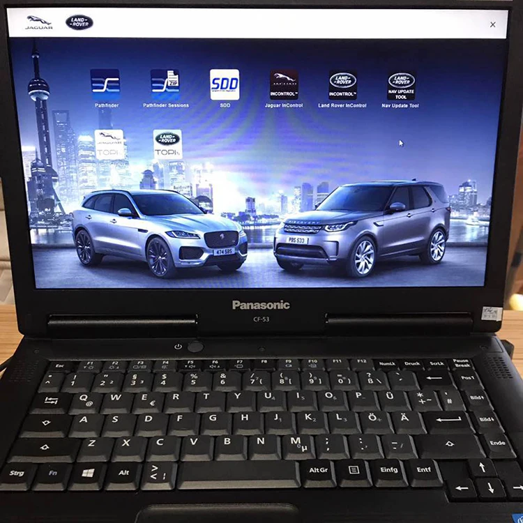 Для Land Rover и Jaguar OBD2 сканер JLR DoIP VCI с программным обеспечением HDD ноутбука Cf53 I5/4g диагностический инструмент DHL