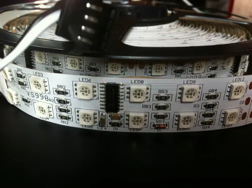 Двухрядная Светодиодная лента 5 М 5050 SMD TM 1812 IC Dream Color RGB многоцветсветодиодный