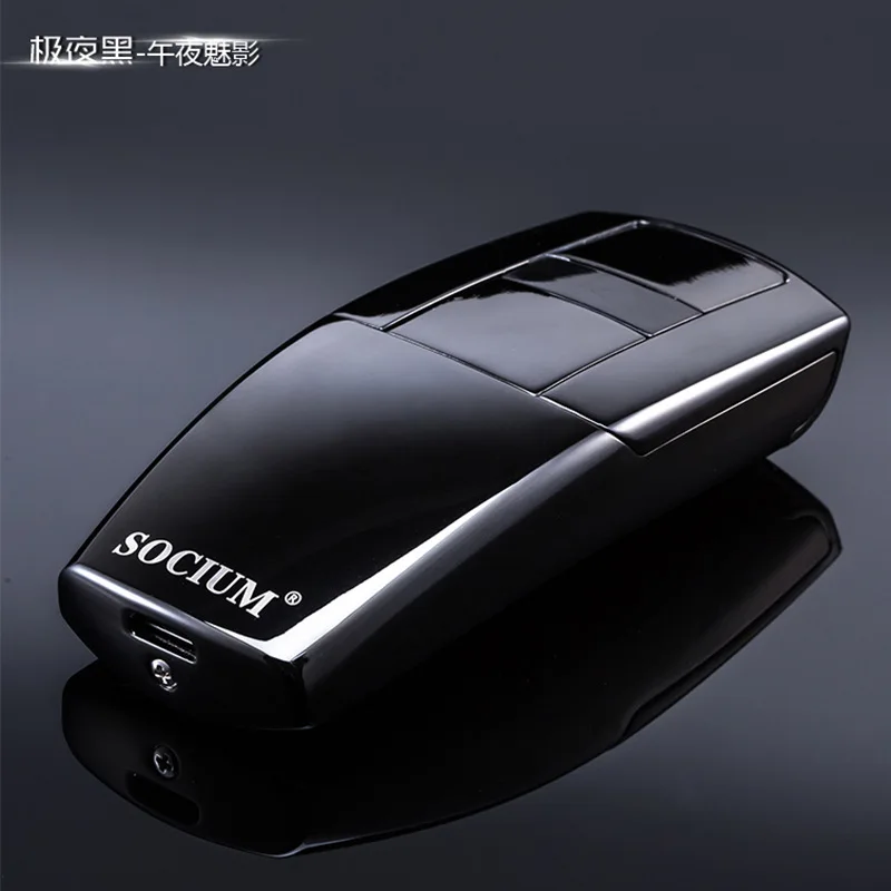 Роскошная Автомобильная Зажигалка Roadster, USB перезаряжаемая электронная плазменная зажигалка, двойная дуга, турбо, новинка, Encendedor, подарок для мужчин
