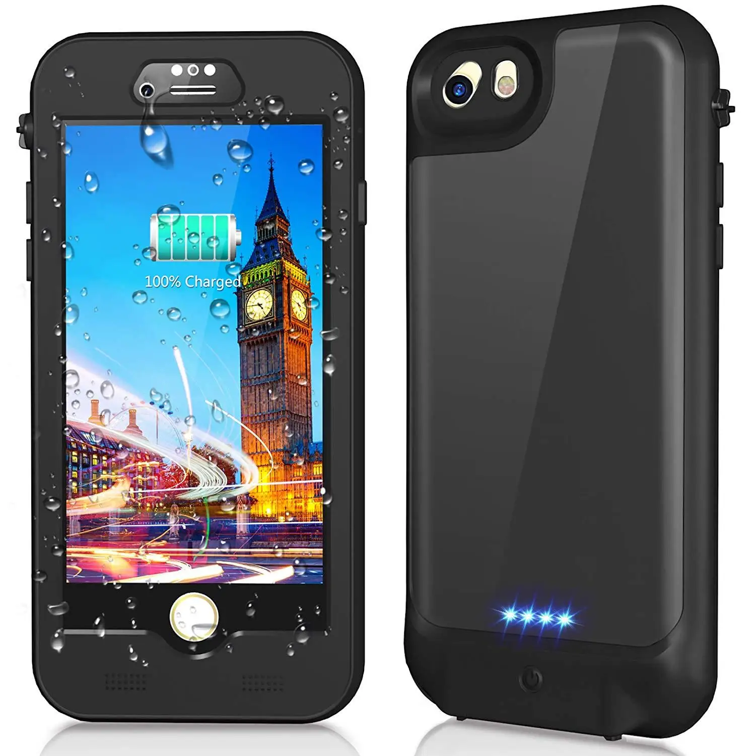 Для iPhone 7/8 Wterproof чехол ультра тонкий 3000 мА/ч Мощность банк водонепроницаемый