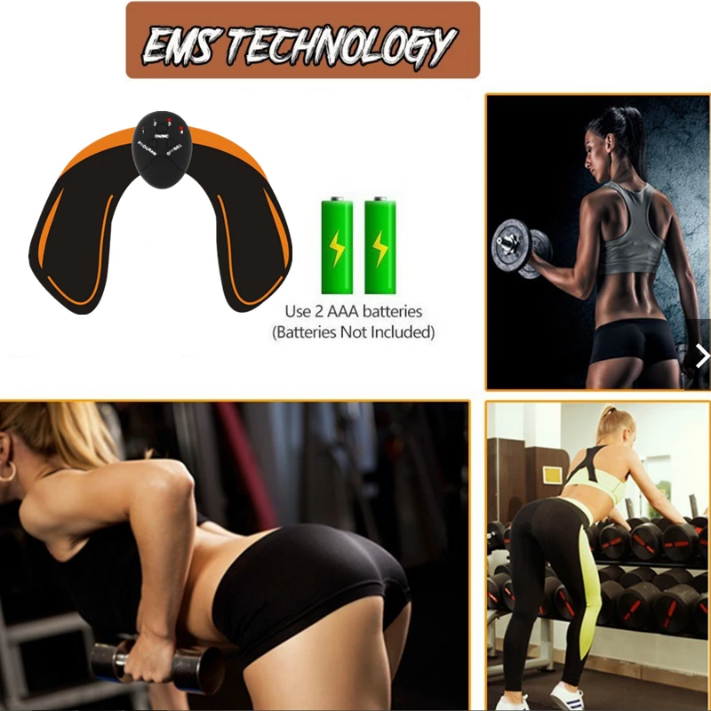 Unisex Smart Electric muscle stimulator Abdominal ABS ems Hip Trainer fitness Buttocks Shaper Weight loss slimming Massage Belt