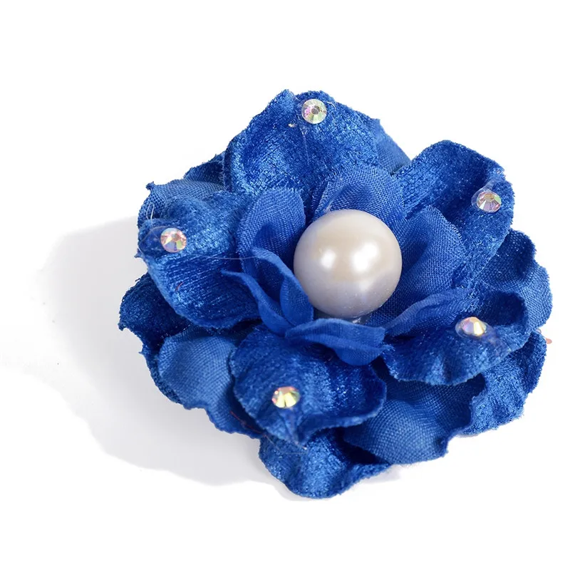 2 Pcs Imitation Pearls Rose Flower Hairpin Clips Headwear Bridal Hair Accessory Jewelry 16 Colors tiara de noiva | Украшения и
