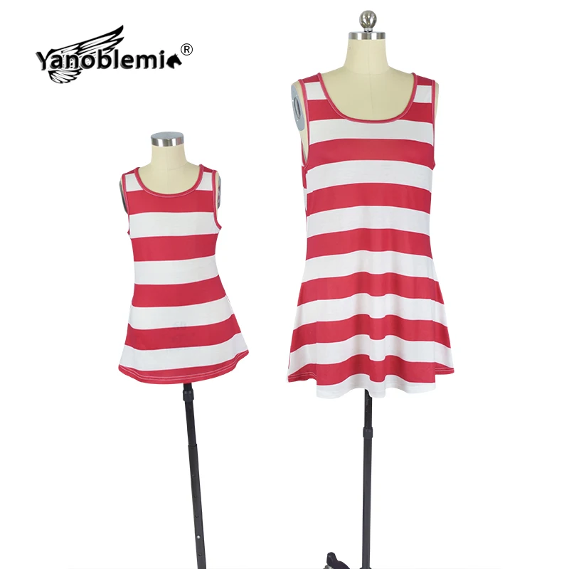 Верхняя одежда для мамы и дочки Летний жилет в полоску Футболки с принтом со звездами бантом девочек