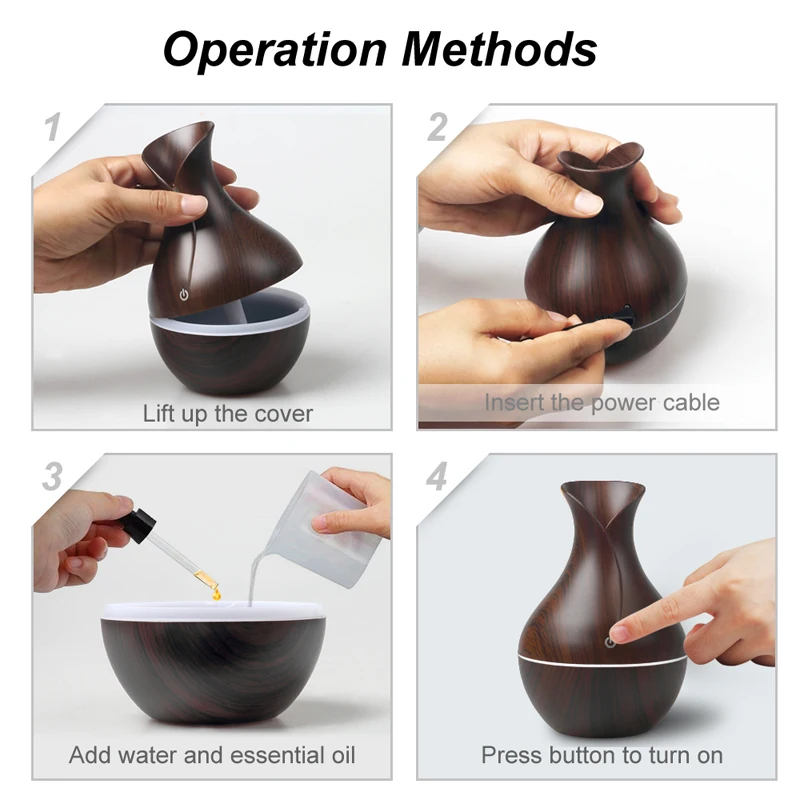 Diffuserlove 130 мл увлажнитель воздуха USB Мини Арома эфирное масло диффузор с 7