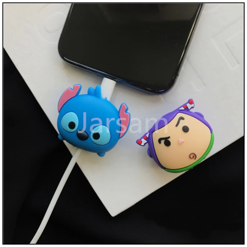 Мультяшный защитный кабель для передачи данных чехол кабеля iPhone зарядный USB