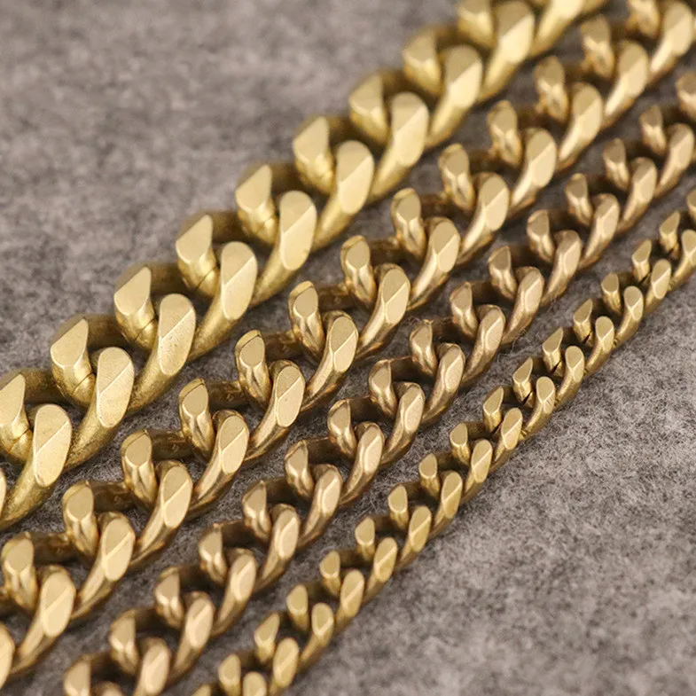 Цепочка кошелек Мужская из латуни модный брелок для брюк джинсов металлическая