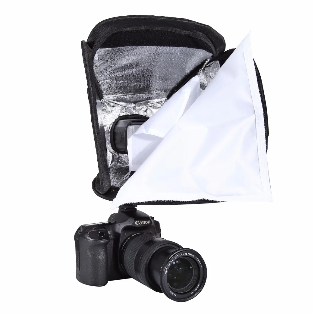 Портативный софтбокс для вспышки рассеиватель света 580EX 430EX 600EX Canon Nikon Pentax мягкая