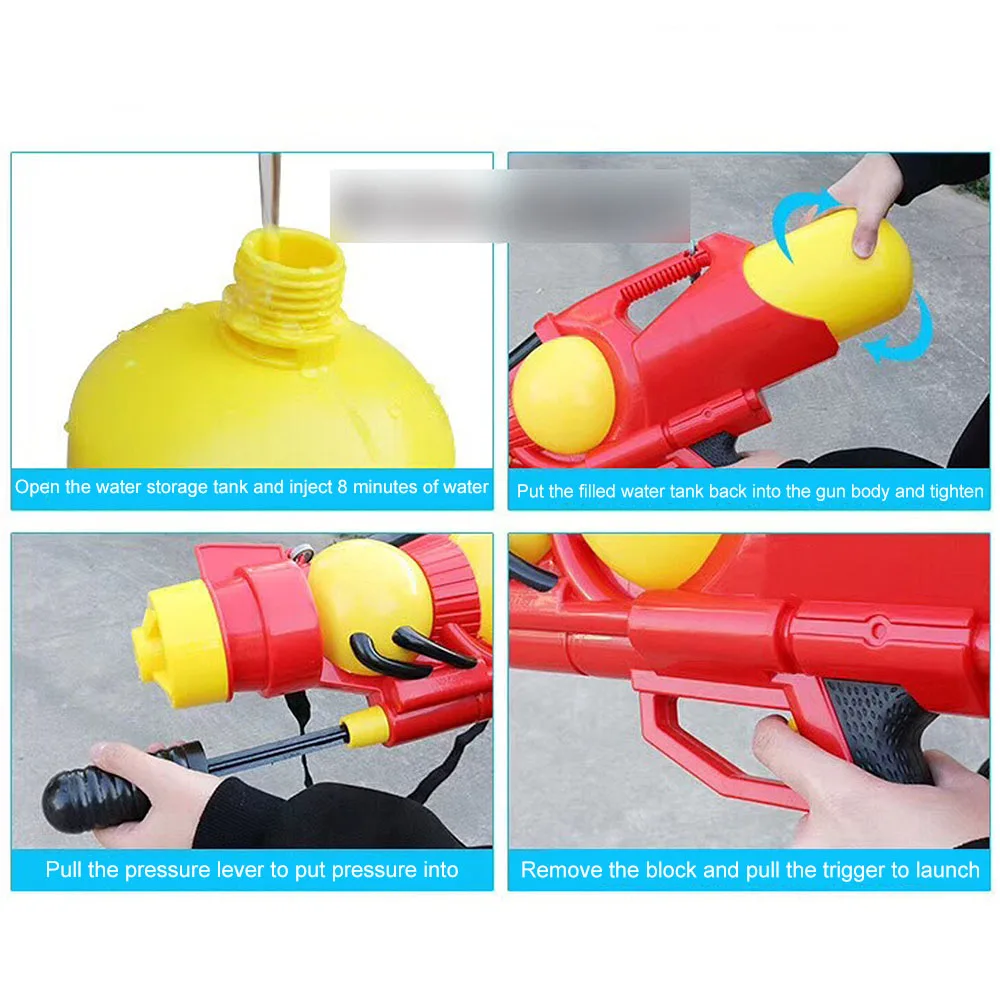 Высокое давление спортивная игра стрельба пистолет Soaker насос действие открытый игрушка ребенок пляж большой водяной пистолет игрушки для детей взрослых