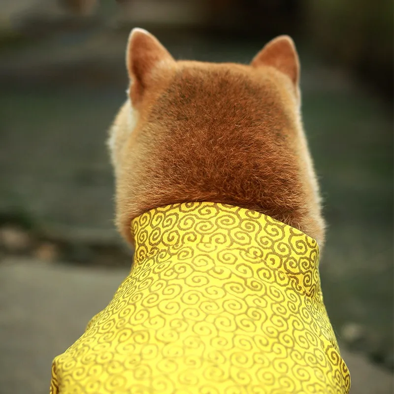 Fashion Japan Kimono Shirt for Dogs Puppy Shirt Shiba Inu Summer T-shirt Pet Dog Clothes Bulldog Pets Clothing Costume GZC11