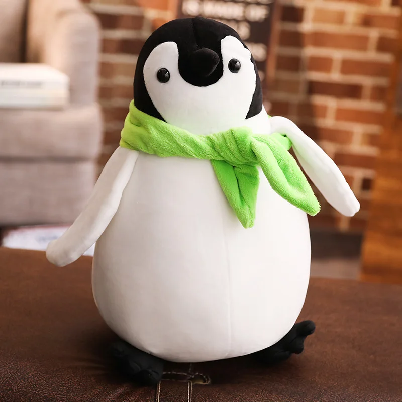 

Stretch Fabric Ocean Soft Texture Cute Down Cotton Penguin Plush Toys Fine Fiber Paragraph Penguin Dolls Gifts High Quality 2019