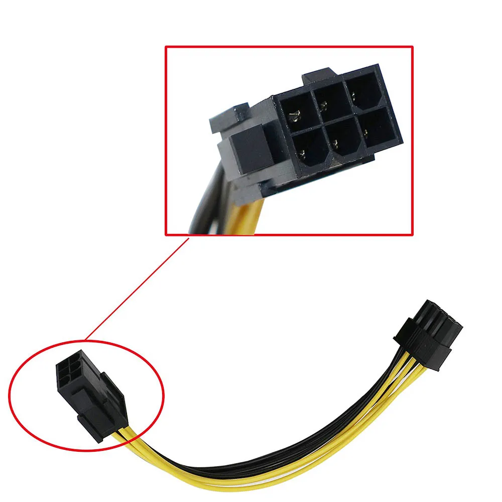 10 шт. 6 Pin Feamle к 8 Male PCI Express кабель преобразователя питания ЦП видеокарта PCIE