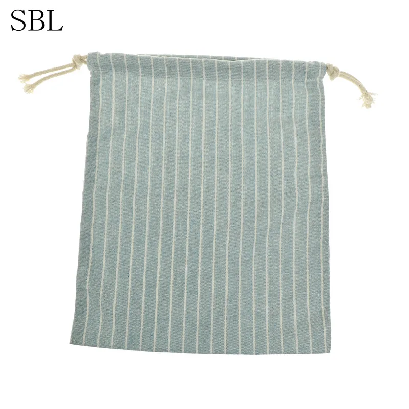 SBL Полосатые сумки на шнурке дорожный мешок для хранения одежды сумка хлопок женская обувь для девочек сумки косметичка высокое качество - Цвет: SBL