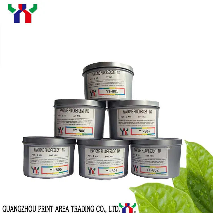 YY Offset Prinitng Fluorescent Ink Pantone 801 C - 807 1KG/CAN | Cartridge Chip