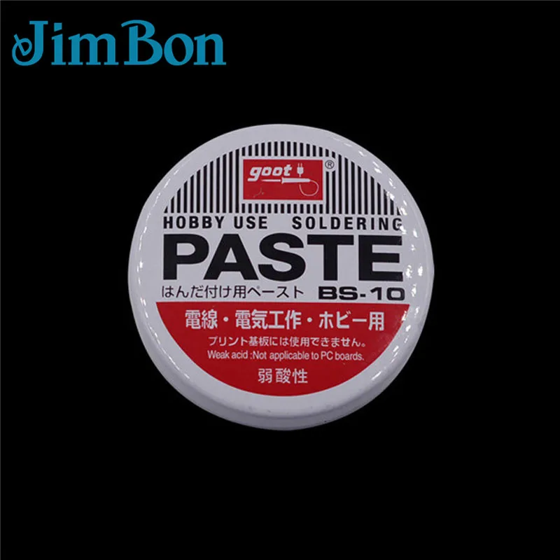 JimBon 1 шт. 10g серебро слабых кислот паяние, паяльная паста припой флюсовая паста BS-10 4,5 см полутвердый
