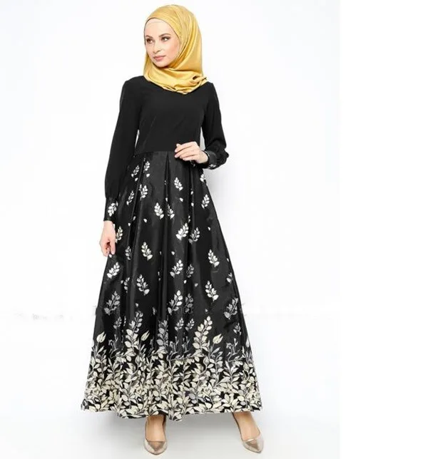 Caftan Adult Formal Jilbabs And Abayas Hot Sale Muslim Women Dress Pictures Robe Musulmane 2017 Turkey Print National New Abaya |