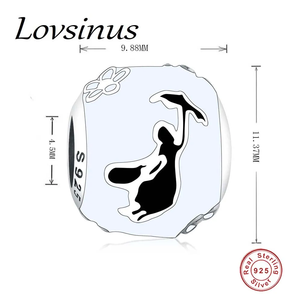 Зима, очаровательный браслет Pandora, 925 пробы, серебряный, Ловец снов, французский бульдог, собачка, бусины, сделай сам