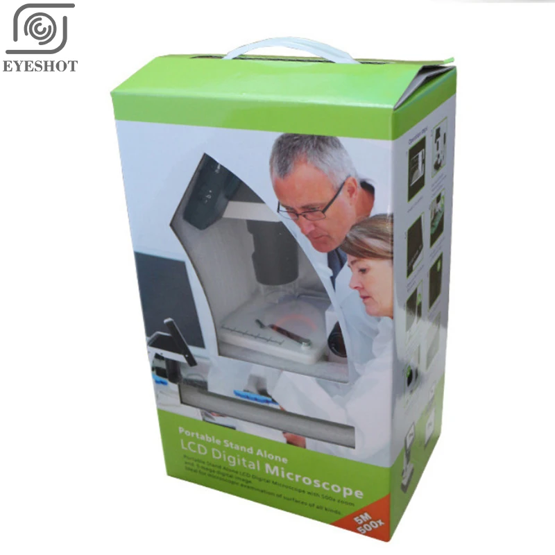 LCD цифровой микроскоп настольный USB HD электронный с экраном 3 5-дюймовый экран USB/AV