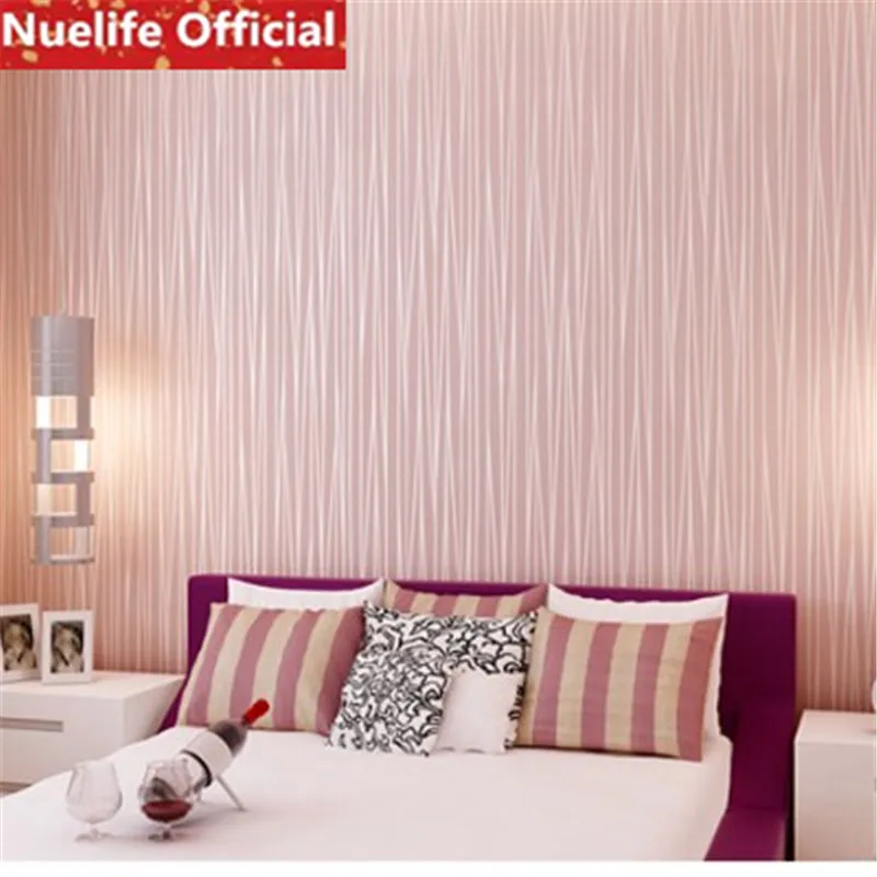 striped pattern non-woven self-adhesive wallpaper kids room study kindergarten bedroom living wall stickers | Дом и сад