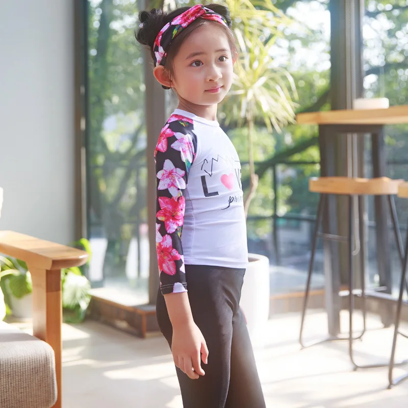 Купальные костюмы унисекс с длинными рукавами для мальчиков и девочек серфинга