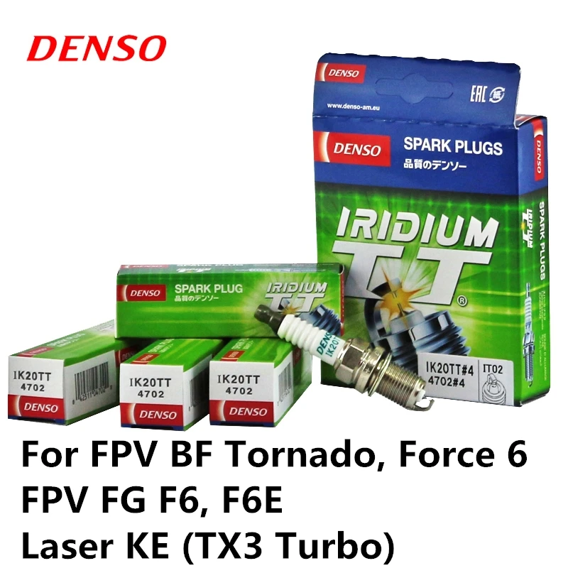 4 шт./компл. автомобильная свеча зажигания DENSO для FPV BF Tornado Force 6 FG F6 F6E Laser KE (TX3 Turbo)