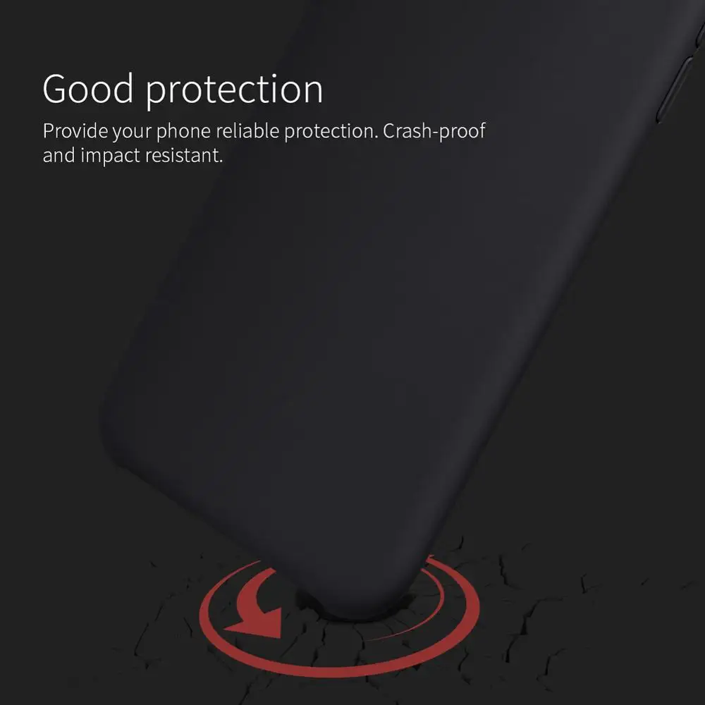 NILLKIN Бренд Flex Pure Silicon Conque Case Soft Liquid Smooth Silicone Rubber Shell Back Cover Protective Bag Для iPhone X