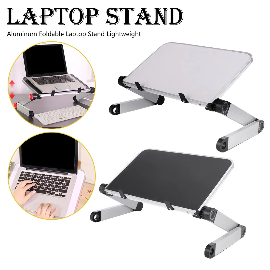 Алюминиевая Складная подставка для ноутбука легкая для MacBook Pro Air Surface складной стол