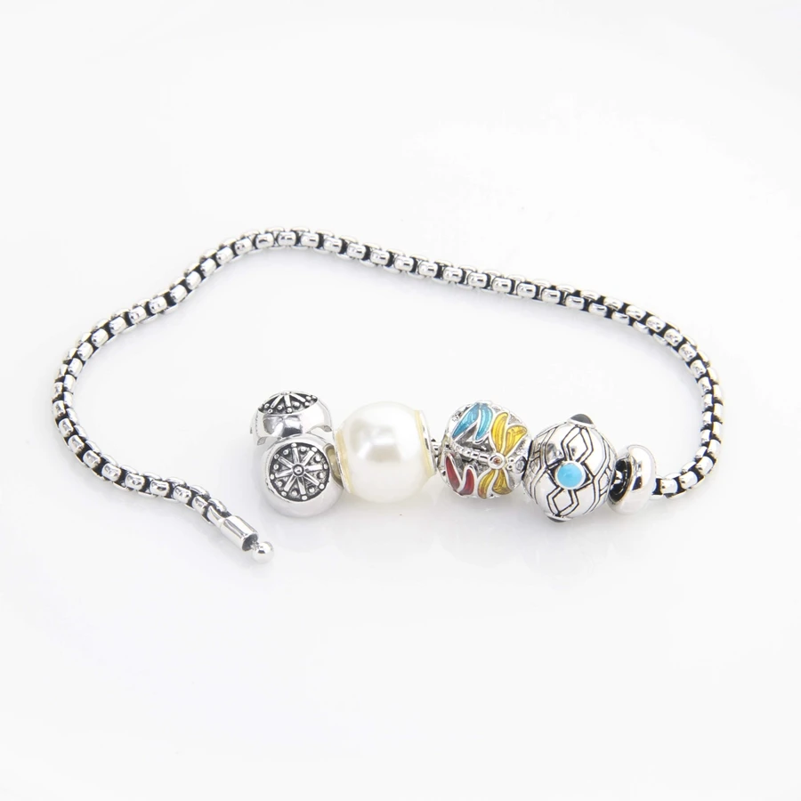 Hemiston TS жемчужный яркий бисер-стрекоза браслет Karma Rebel Heart Jewelry для женщин BK413 |