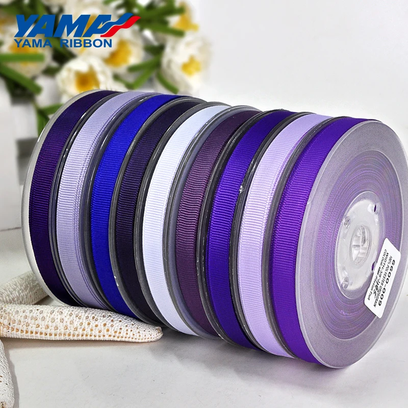 YAMA 1/8 дюймов 3 мм 350 ярдов/лот сине-фиолетовая серия оптовая продажа атласная лента