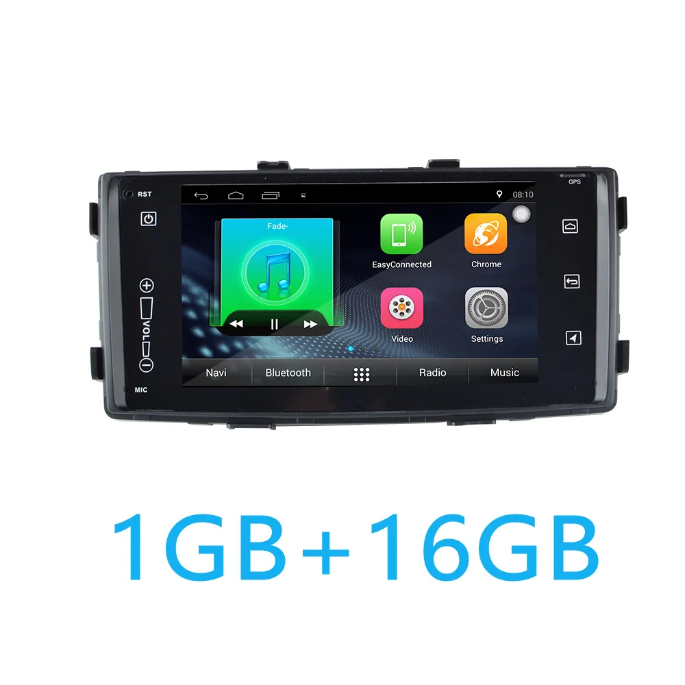 Hoxiao Android 8,1 для Toyota HILUX 2008- gps HD мультимедийный плеер Карта Навигация wifi ROS BT без DVD 7 дюймов oneDIN автомобильное радио - Цвет: Toyota-Hilux-black