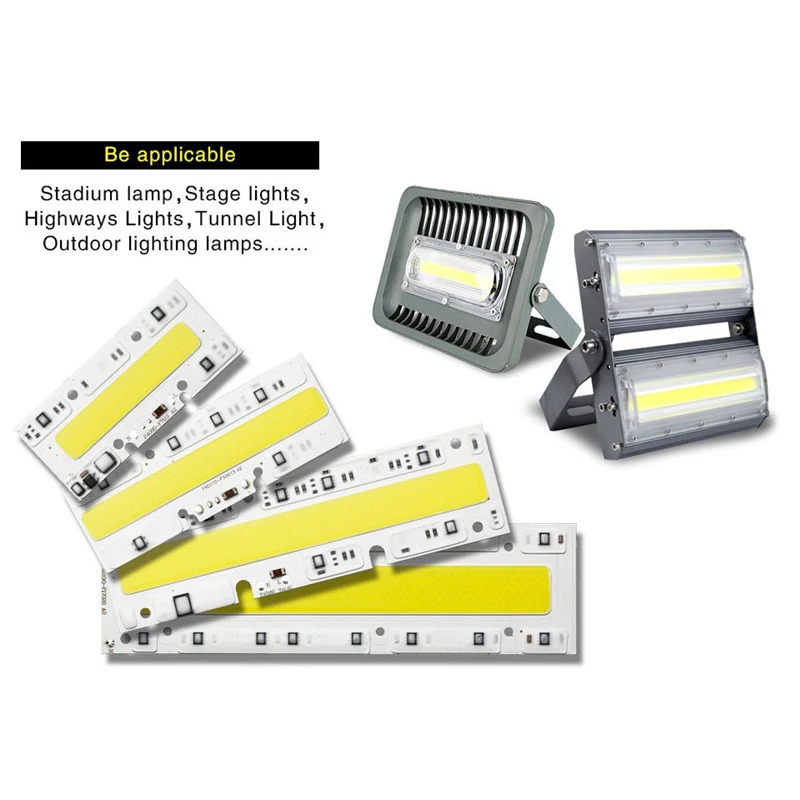 1/Psc LED COB Chip Lamp 30W 50W 70W 100W 150W AC 110V 220V Smart IC Fit For DIY Floodlight Cold White Warm Лампы и освещение