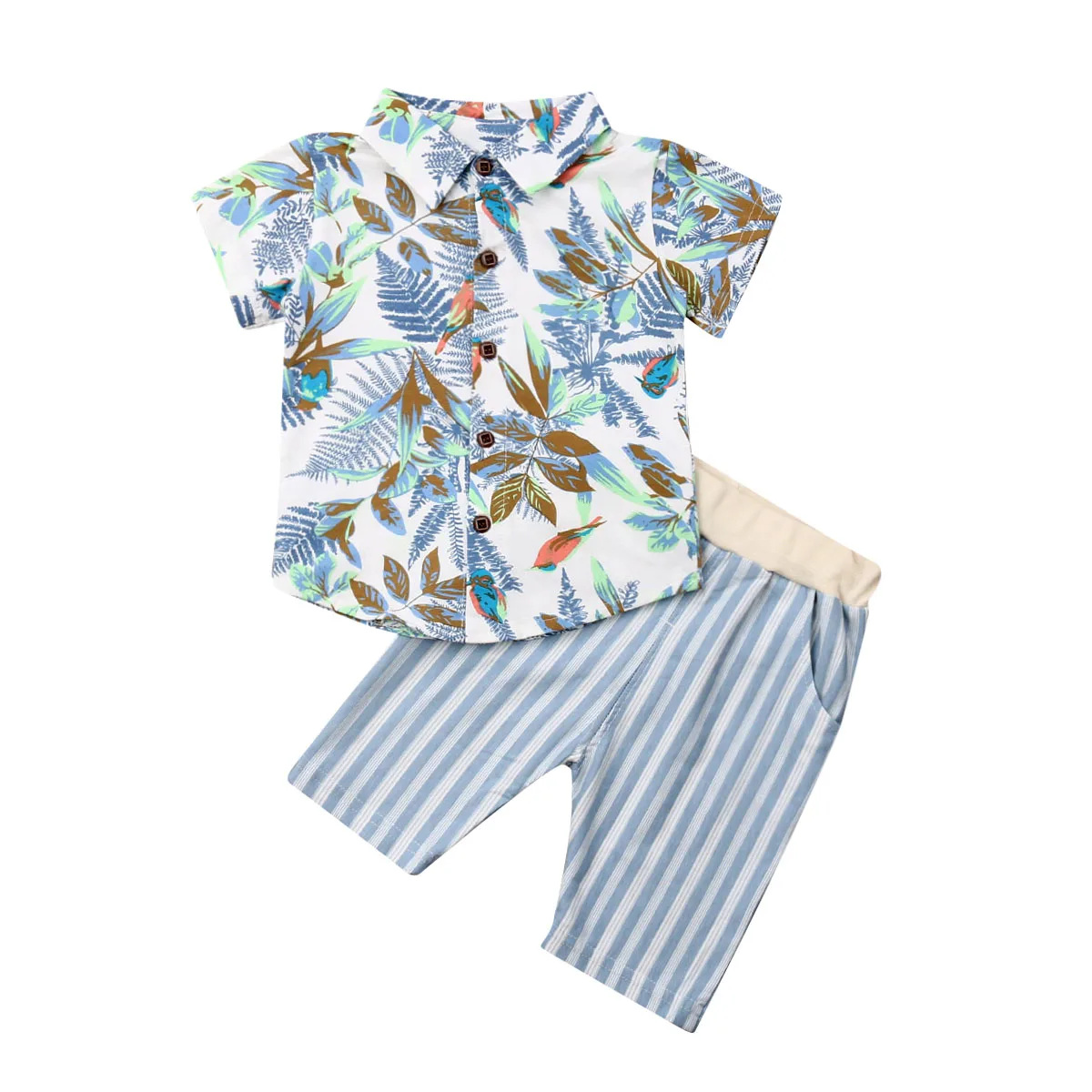 2019 брендовая летняя модная одежда для новорожденных мальчиков Топ с коротким