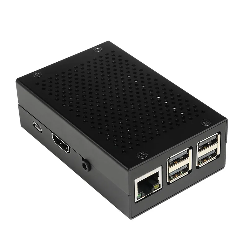 Для Raspberry Pi 3 B + корпус алюминиевый серебристый металлический 5 В/3 В охлаждающий